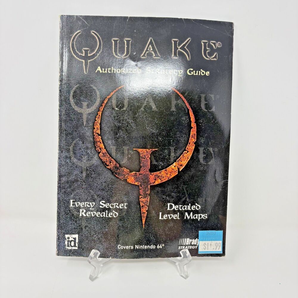 Quake 64 BradyGames Authorized Strategy Guide Nintendo 64 Craig Wessel 1997
